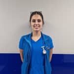 Kat: student veterinary nurse in final year of training at Local Vets